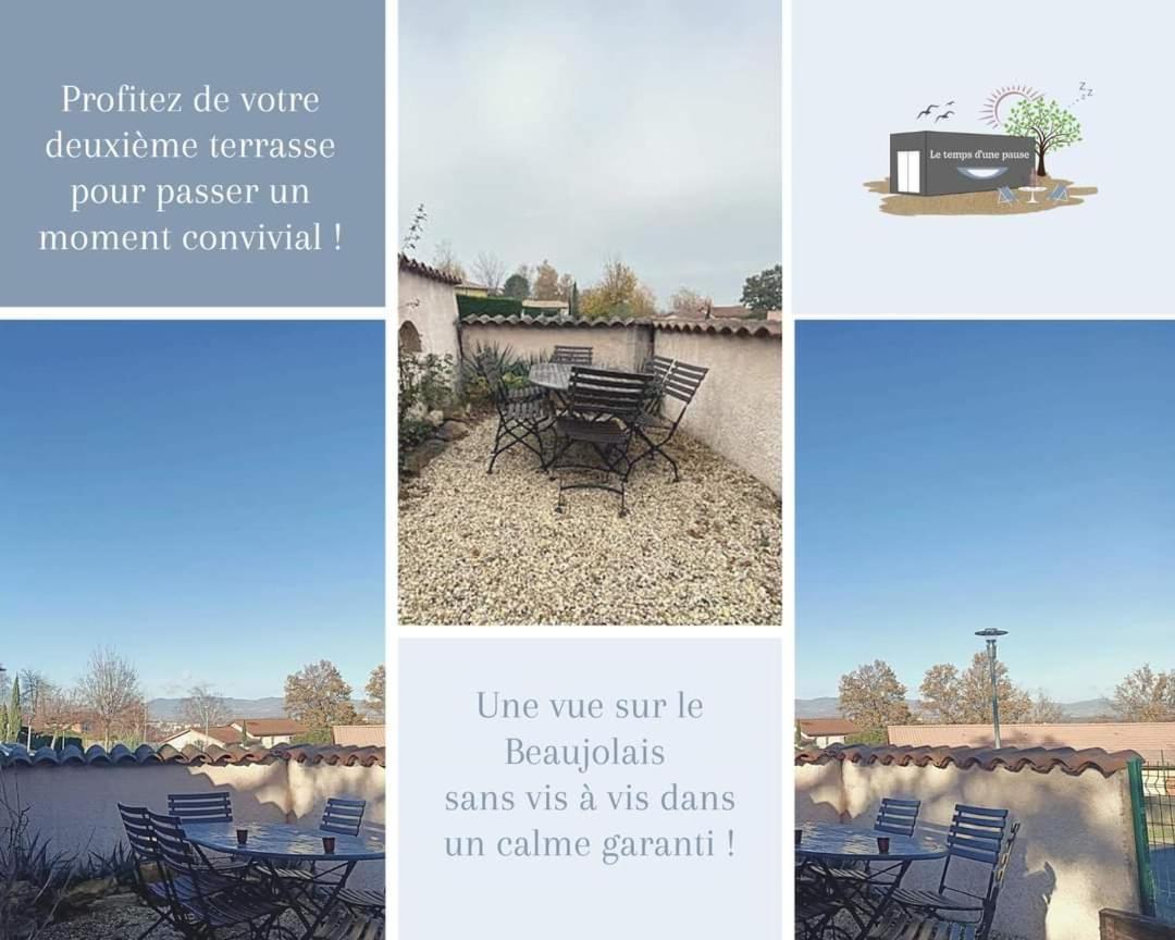 Studio de Jardin: Beaujolais View with EV Charging Montmerle-sur-Saone Exterior photo